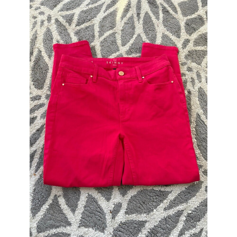 Hot Pink Fuchsia Chicos The Skinny Crop Pants